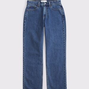 Abercrombie & Fitch Blue Straight-Leg Jeans Classic Design